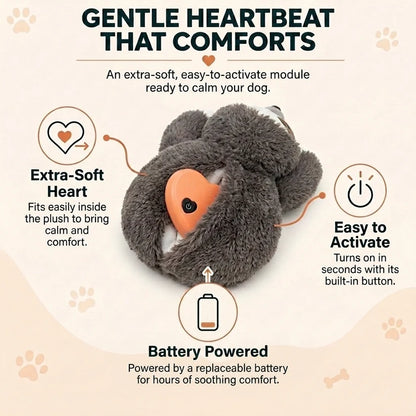 Sloth Heartbeat Plush — for Anxious & Lonely Pets