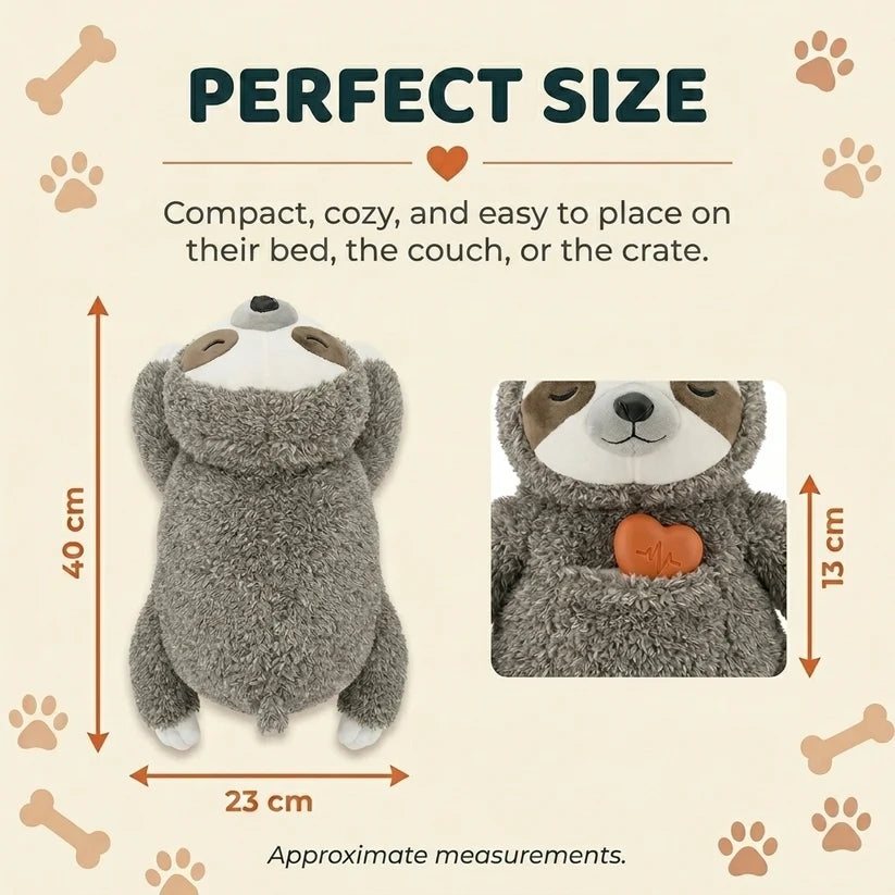 Sloth Heartbeat Plush — for Anxious & Lonely Pets