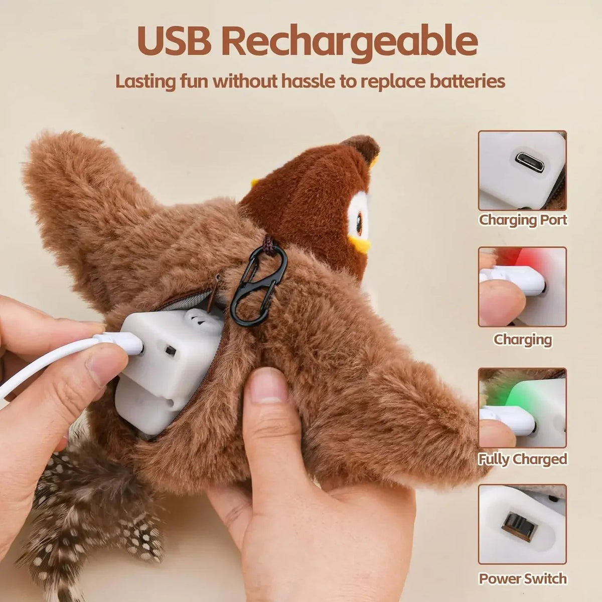 Flutterbudy™ Interactive cat toy